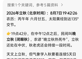 2026 立秋日宜宾的黄昏