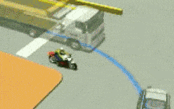 太恐怖！宜宾一男子骑车险些被卷车底！疑又跟它有关！-1.gif