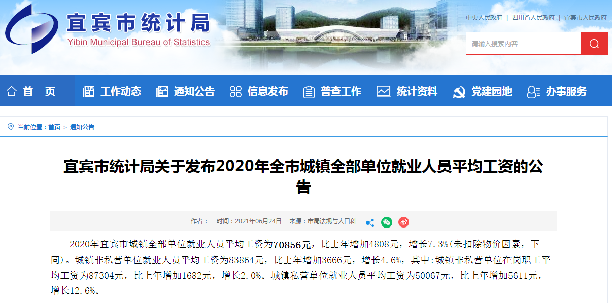 涨了！2020年宜宾平均月工资出炉，5904元！你的工资达标了吗？-1.png