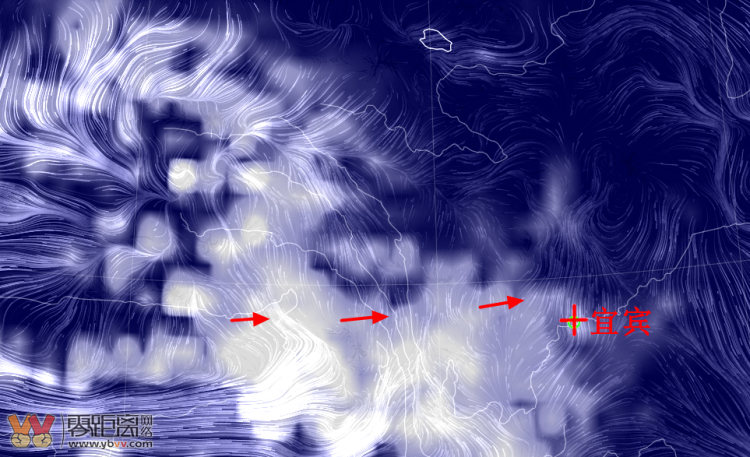 16日晚卫星云图显示有冷空气向宜宾方向移动，预示今晚或明天有雨-2.png