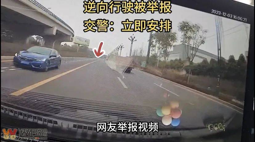 网友举报！宜宾一司机快速路上逆行，交警：安排-1.jpg