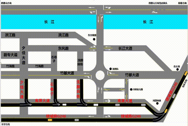 注意！宜宾这些路段要交通管制了！-2.gif