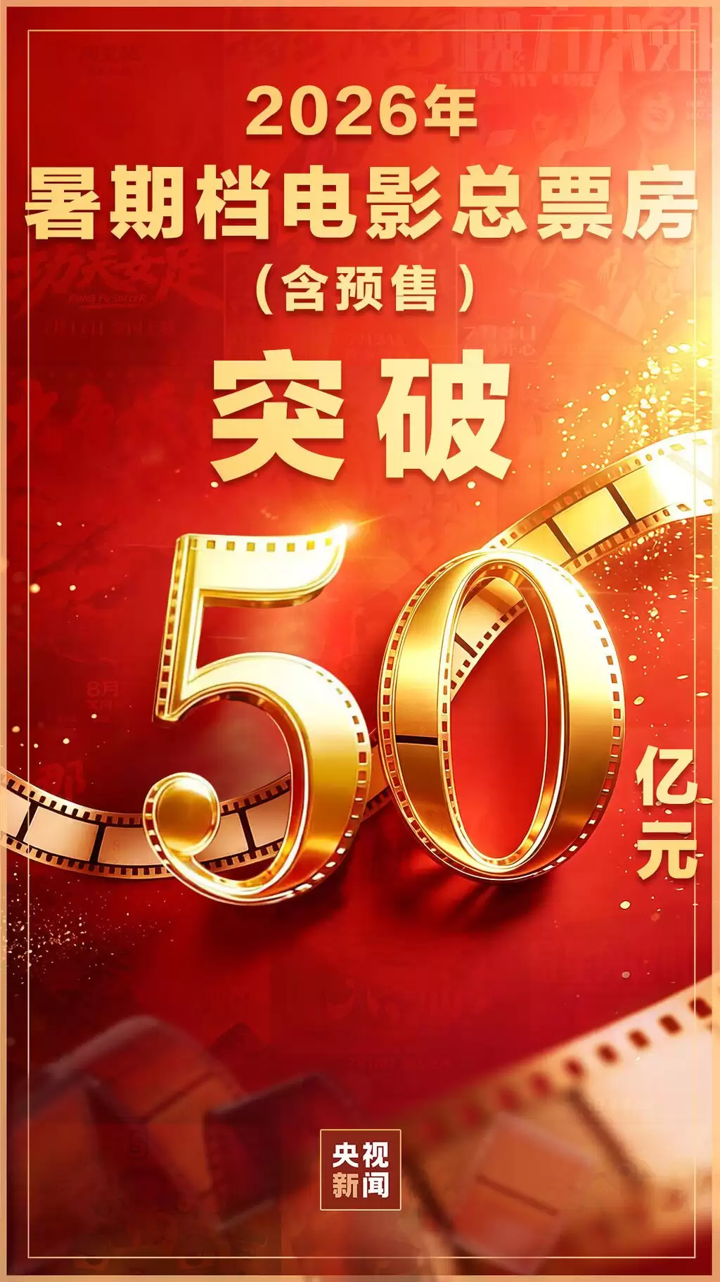 暑期档票房破50亿元，你看了几部？
New